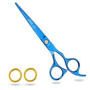 NIXCER PROFESSIONAL SERIES RAZOR EDGE MOOSE SCREW HAIR CUTTING SCISSOR (BLUE)